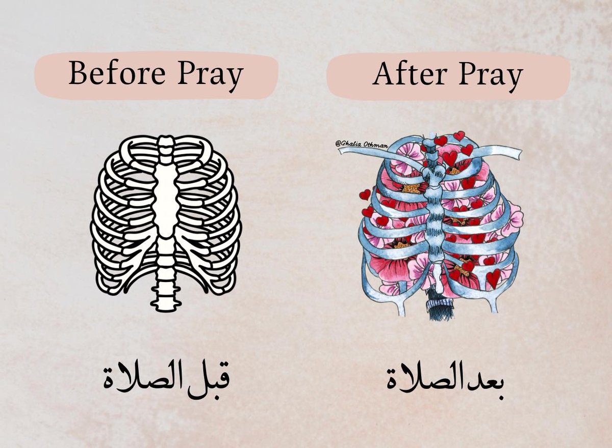 "الصلاه تجعلك تُزهر."♥