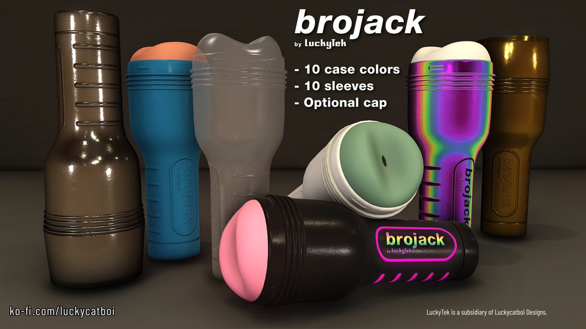 luckycatboi's tweet photo. Enhance your experience with the Brojack - the perfect addition to your nightstand for that college dorm vibe.

This male masturbator adult toy comes with 10 case colors, 10 sleeve designs and an optional cap.

Download for free:
https://t.co/FLmbVmUYYF https://t.co/1c1PFXo0Vv