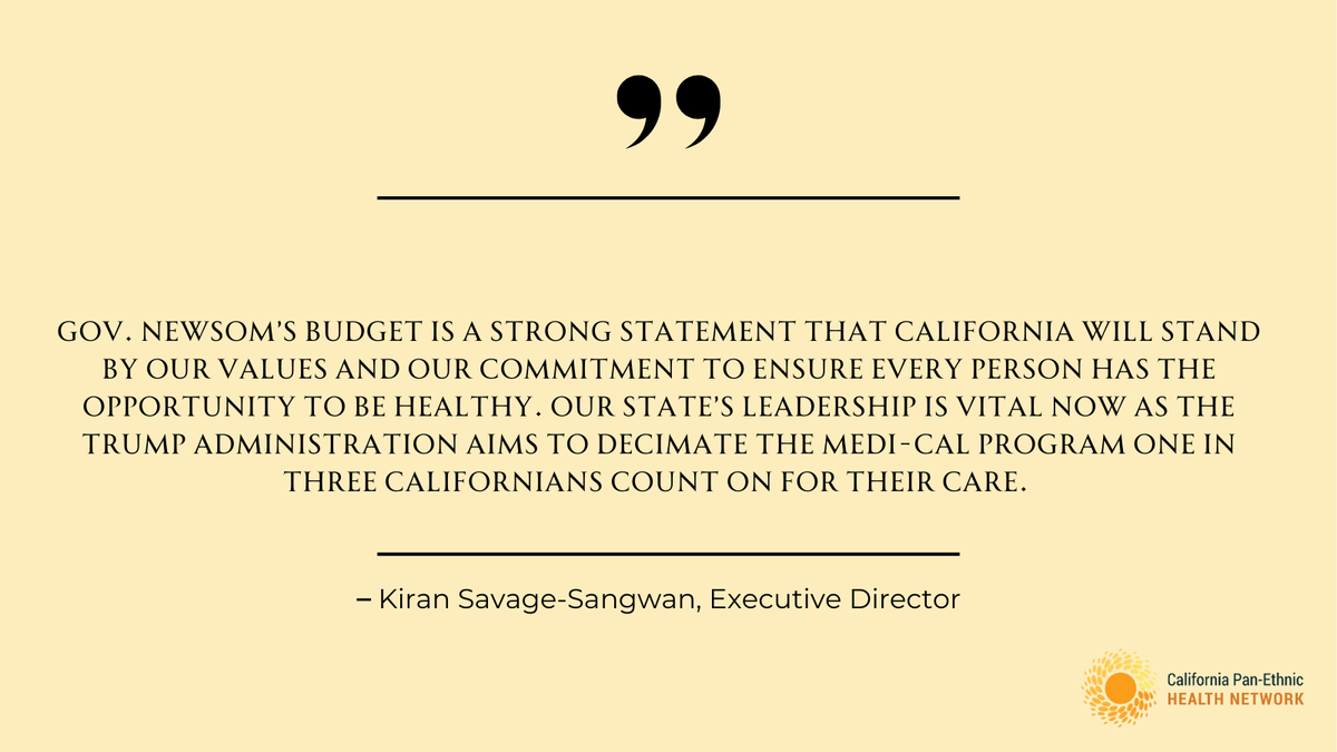 JUST RELEASED: 

Read our full statement on <a href="/CAgovernor/">Governor Gavin Newsom</a> <a href="/GavinNewsom/">Gavin Newsom</a> FY 2025-26 State Budget Proposal 

cpehn.org/what-we-do-2/s…