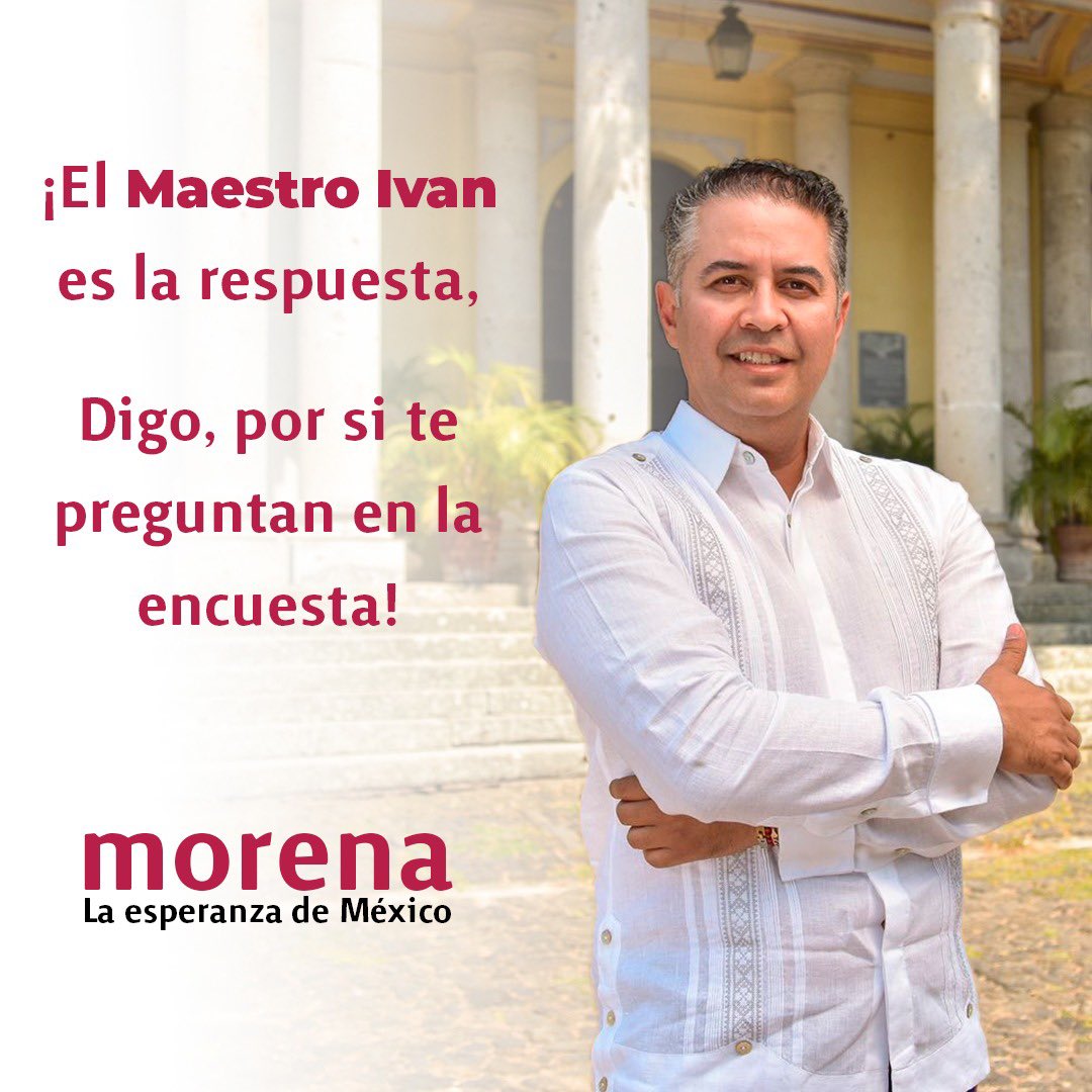 ivanmtzolvera's tweet photo. Recuerda Mtro. Iván Martínez es la respuesta 

Digo, por si te preguntan en la encuesta https://t.co/xbU5fXAZDh