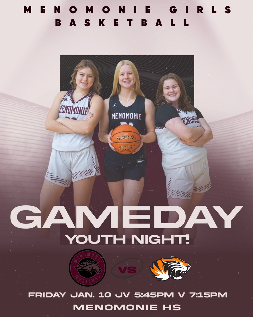 Mustang Game Day back at home!!! 

AND another Youth Night!! 5th graders will take the court during JV halftime and 6th grade during Varsity! 🏀🤘🏻

#GoMustangs