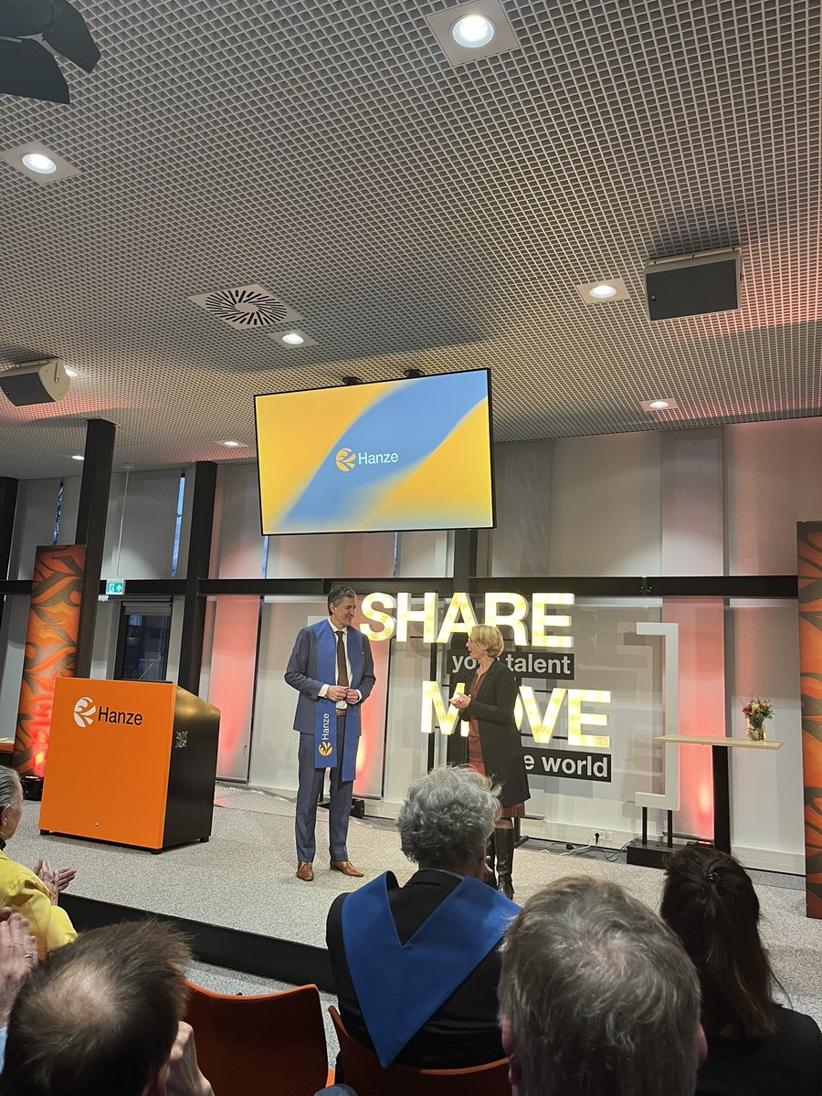 Aanwezig bij de Lectorinstallatie van mijn studievriend dr. Harald Pol