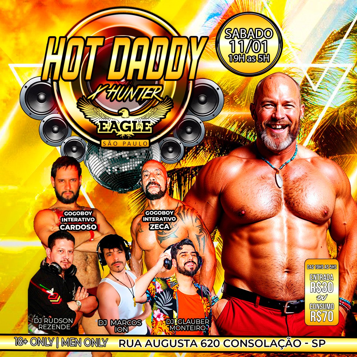 Neste sábado estarei fazendo show interativo na <a href="/eaglesaopaulo/">EAGLESAOPAULO</a> . Só vem chutar o tio.