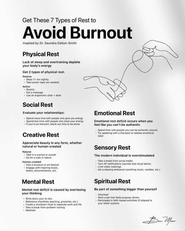 raafikaziz's tweet photo. Rest that can avoid burnout. https://t.co/mPCXRqn4xP