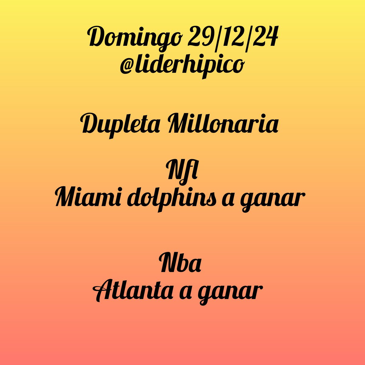Liderhipico2's tweet photo. A la taquillaaaaaa responde la dupleta millonaria de nuestro vip, cerramos con el último domingo del año ganado.
De los que mas me agradaba hoy de 5 ganaron 4 🙏🙏🔥🔥🔥🔥.
Activa la suscripción este 2025 sera de arrase, contacto 04121962454 📝📝📝 https://t.co/w0l2BN2eCZ