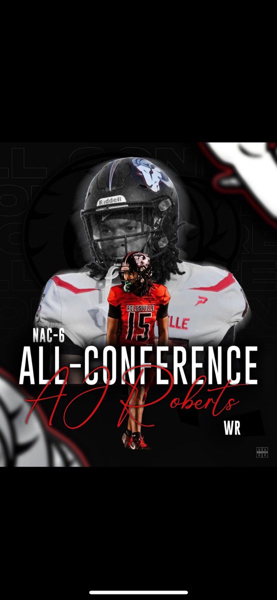 ajroberts_'s tweet image. Blessed🙏🏽 All conference and the #1 receiving leader in NC for my class‼️