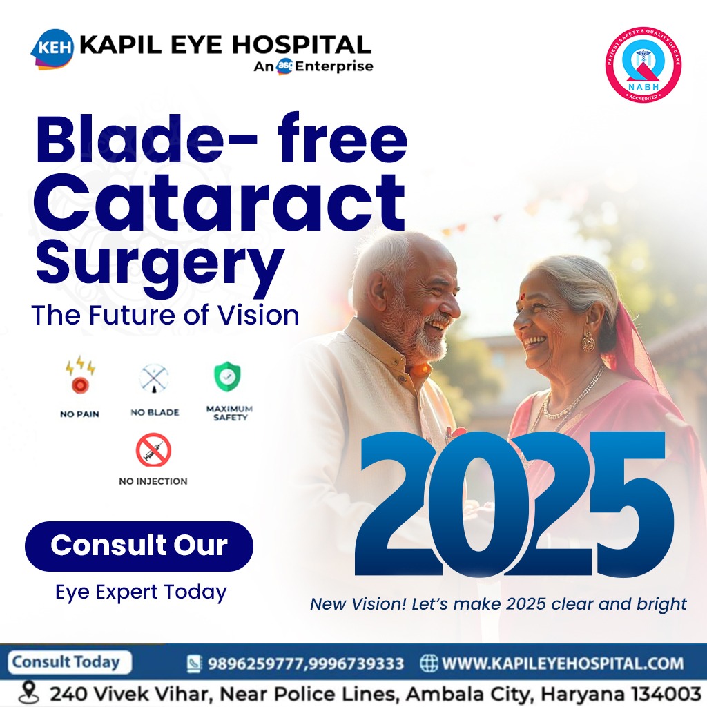 kapil_eye's tweet photo. Start 2025 with Clear Vision!

Start your journey to a clear vision today!
📍240 Vivek Vihar, Near Police Lines, Ambala, Haryana 
📞 98962 59777, 99967 39333
🔗https://t.co/6TWgHcxrlv

#BladeFreeCataractSurgery #KapilEyeHospital #ClearVision #NewYearNewVision #EyeCare https://t.co/O0dh6JCtOr