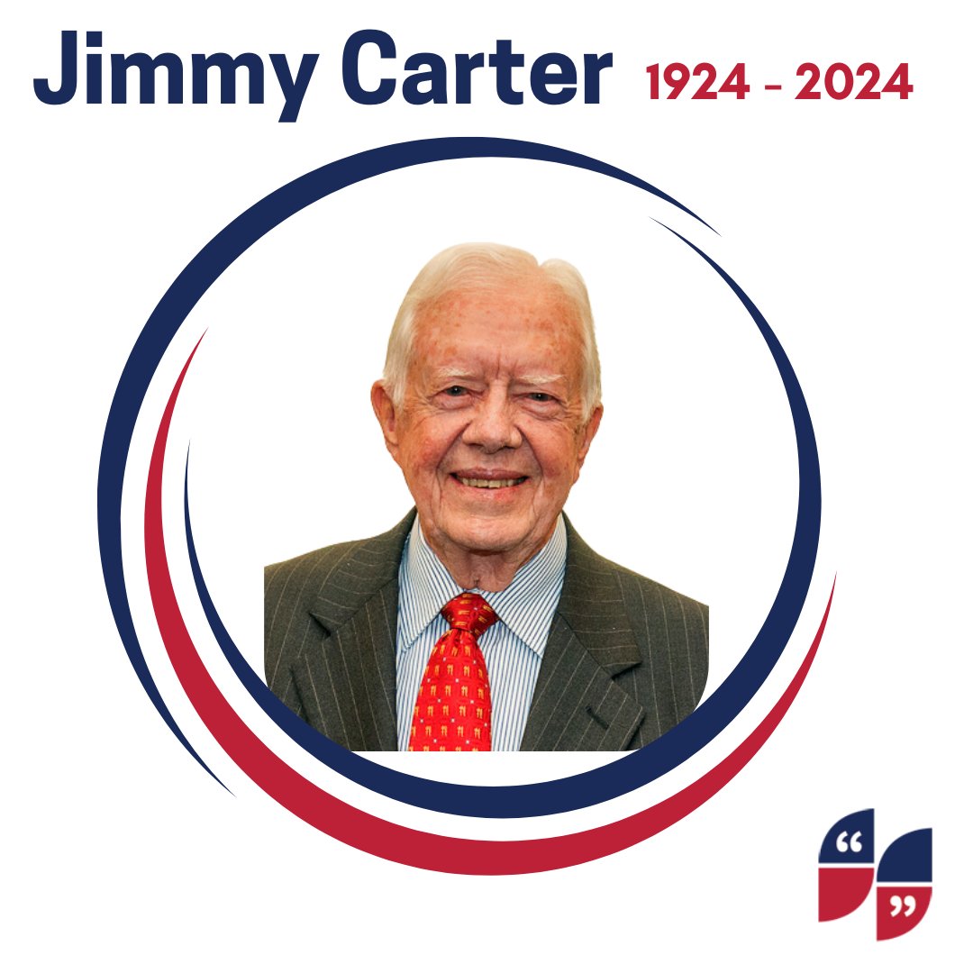 We mourn the passing of President Jimmy Carter, a man of profound integrity, humility, and dedication to humanity. His leadership in the White House and tireless advocacy for peacebuilding, human rights, and health, exemplified the power of service over self-interest.