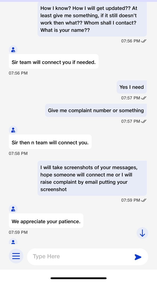 ShowkaniDeepak's tweet photo. @JioCare no one contacted me yet, I am still facing same issue, I told whoever was chatting to give me some complaint number but nothing, now I cannot track my complaint status and facing same issues https://t.co/mBzPnDG5KI