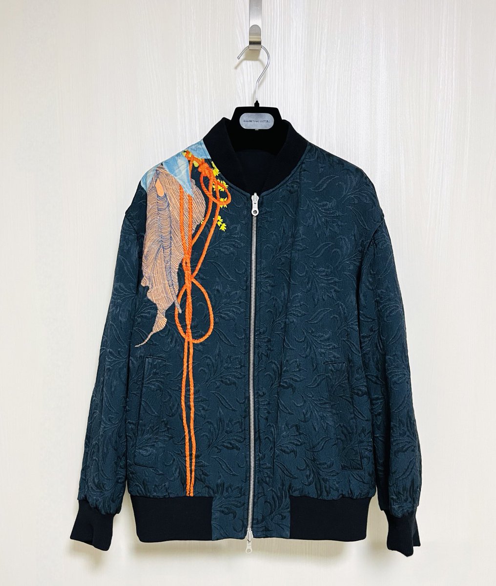 DRIES VAN NOTEN 2017 SS Look 29 reversible Jacquad bomber jacket