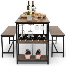 Decor_ByRene's tweet image. Modern Industrial 3-Piece Metal Wood Dining Set with 2 Benches and Wine Rack 

homedecoressentialsbyrene.com/products/view/… 

#BenchTable #Furniture #Home #Interior #Style #Design #MultiFunctional #SpaceSaving #Modern #Chic #Practical #CompactLiving #HomeDecor #RoomMakeover #SmartDesign