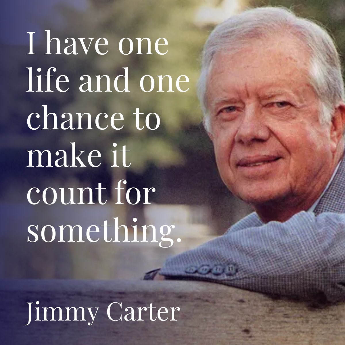 #JimmyCarter indeed made his life count for so much to so many. Thank you for your service, Mr. President. 

Read our tribute here: tinyurl.com/4cj772pd