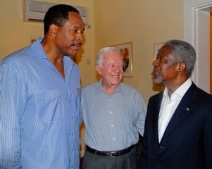 It’s the holiday season, but I must acknowledge the passing of our 39th President Jimmy Carter. Here we are with Kofi Annan, UN Secretary General in Ghana, West Africa #POTUS #Peace #UnitedNations #CarterCenter #NobelPeacePrize #PlainsGeorgia