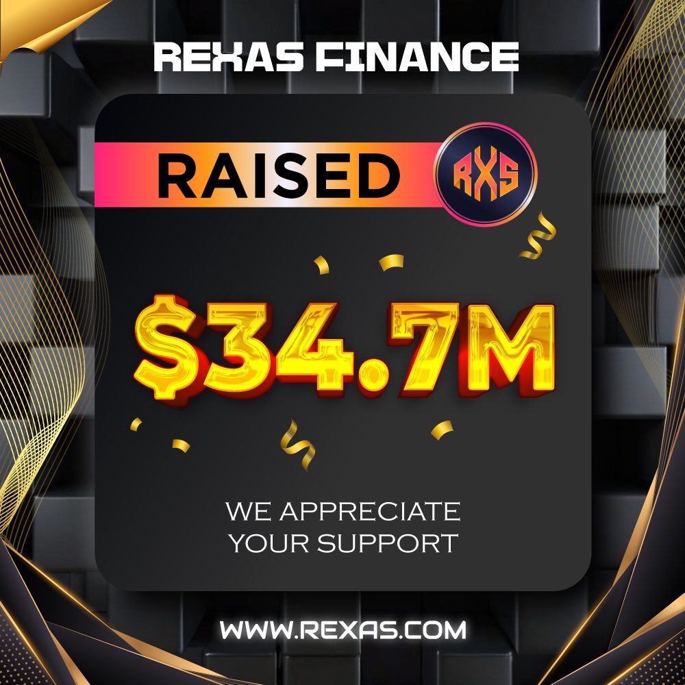rexasfinance's tweet photo. ⭐️ Milestone Alert! ⭐️

Rexas Finance has successfully raised $34.7 Million! 🚀

Thank you for your support! 👍

Buy Now: https://t.co/tNJAsvBiYe

#rexas $RXS #RexasFinance #crypto https://t.co/Nv8SBe1tPC