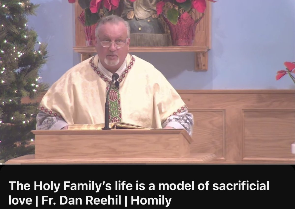 Today’s homily for the Feast of the Holy Family of Jesus, Mary, and Joseph 

youtu.be/atPOypayVjk?si…