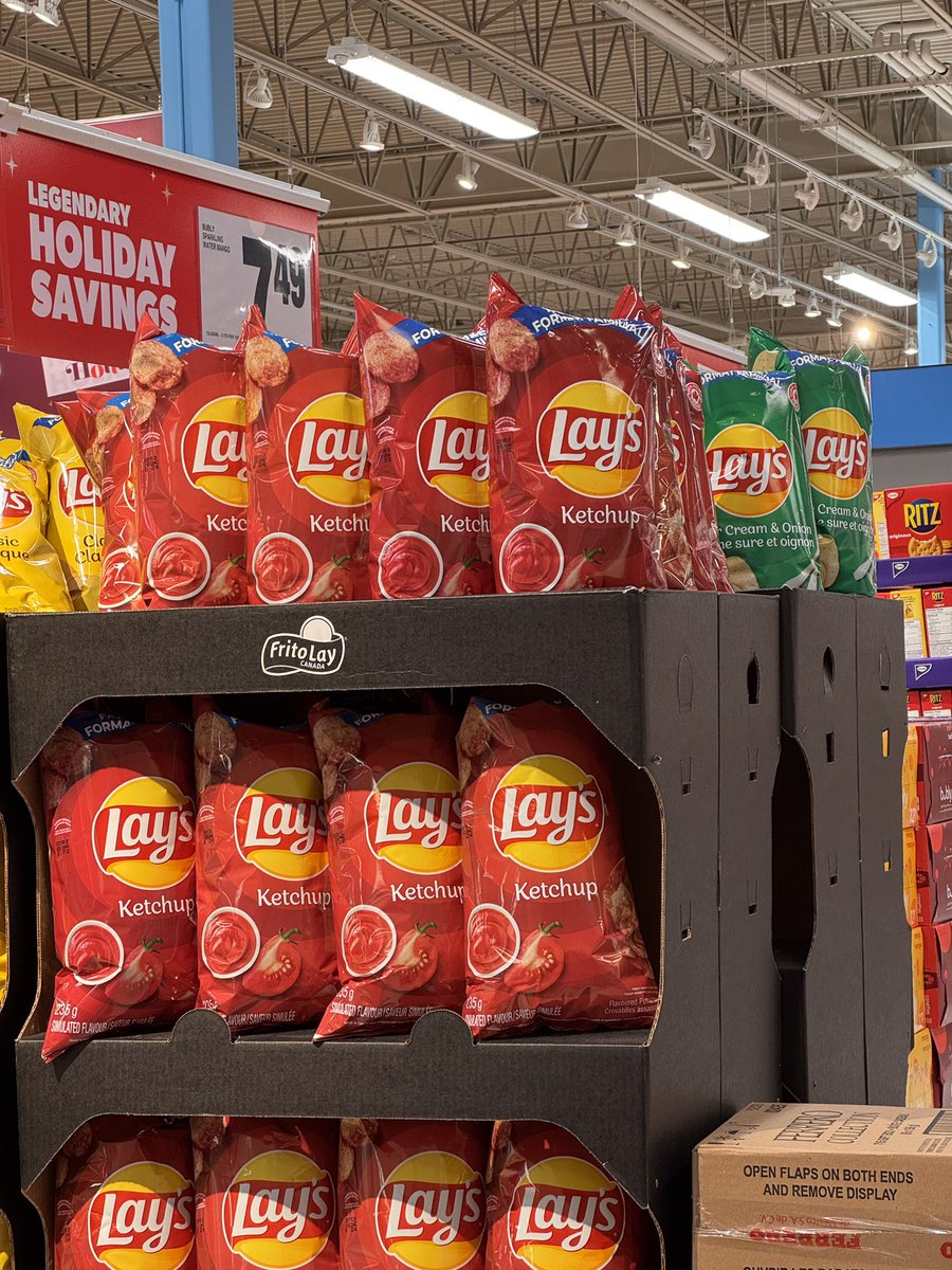 “Pop” and ketchup flavored chips. I’m in a cartoon country rn