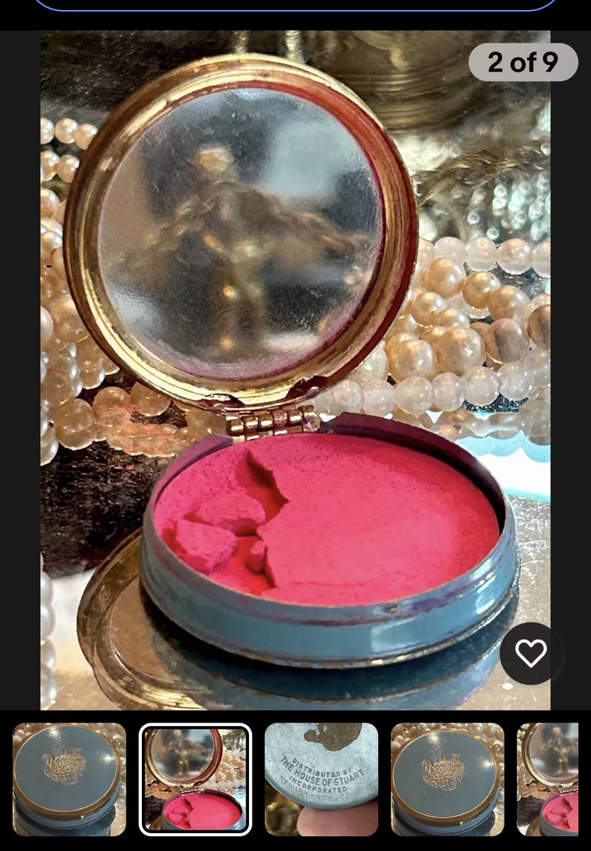 VintageneedISay's tweet photo. Check out VINTAGE #HOUSEOFSTUART #ROUGE TIN w HINGED, #AQUA LID #BLUSH & #MIRROR #CASE #POWDER https://t.co/SmLUhhLVk9 #eBay via @eBay https://t.co/GN0aofv6VF