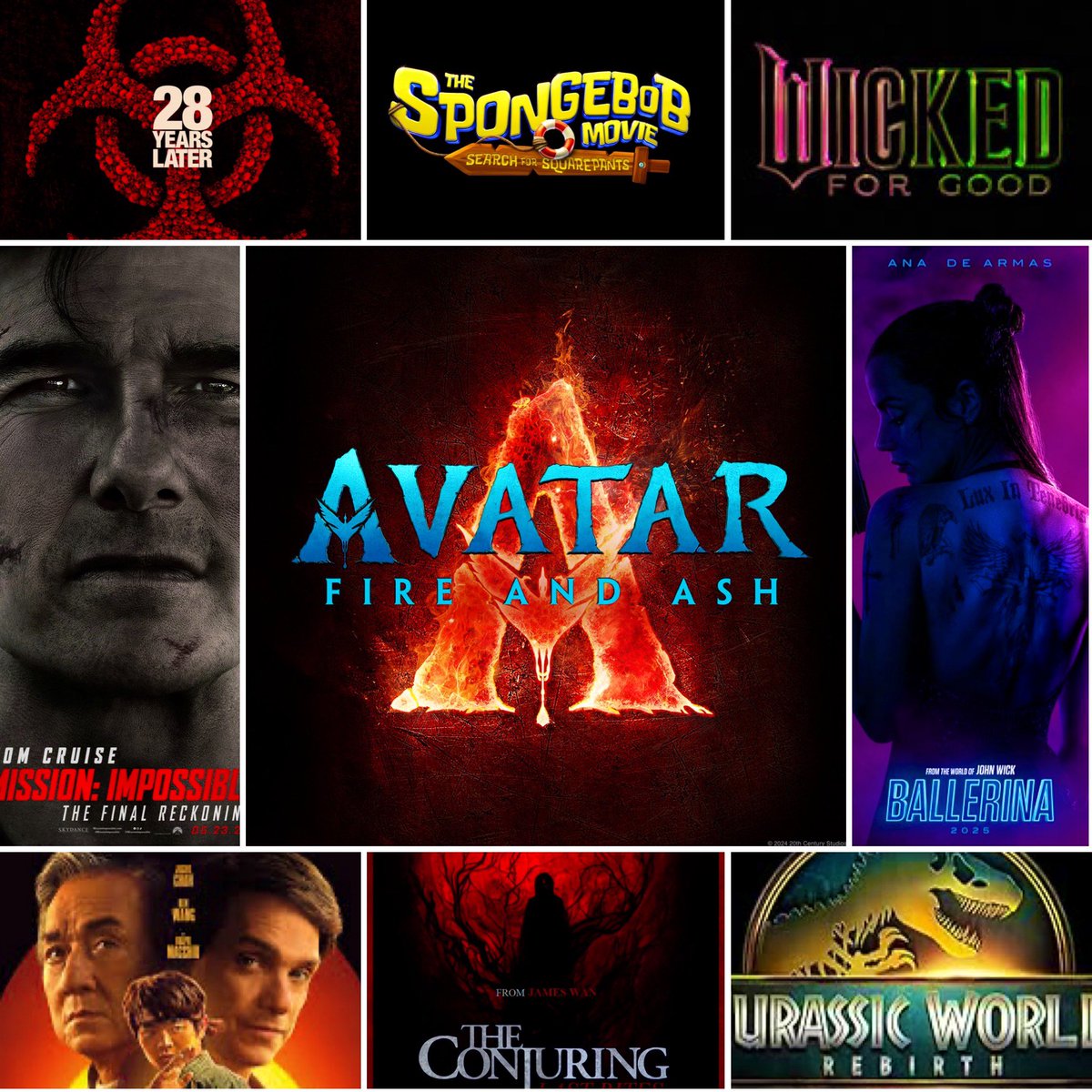 Luiz_Fernando_J's tweet image. It’s BINGO time, AGAIN!
Which will be *in order* the 5 highest grossing Global Hits of 2025 at #BoxOffice?
I’ll leave my bets in the first comment!
Make sure to leave your bets below as well until 11.59pm DEC 31, 2024 so we can all check what we got right in 1 year time.
1/2