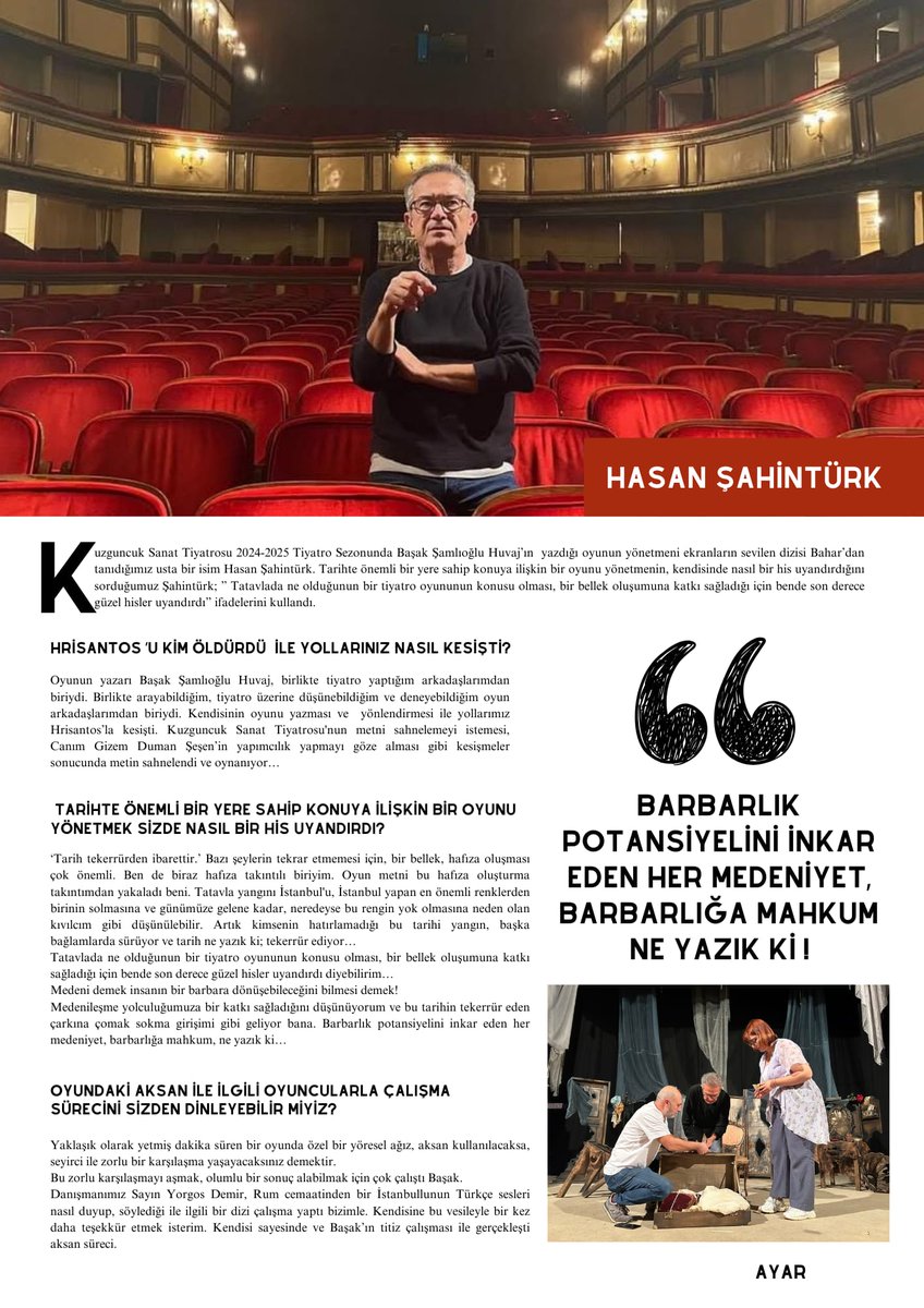 kuzguncuksanat's tweet photo. Ocak sayısında 
Hrisantos’u Kim Öldürdü? Konuştuk 🖤
 @AyarDergi  📙 devamını ve tamamını okumak isterseniz kitapçılardan ve İnternetten dergiyi alabilirsiniz 🤗
.
Derginin geliri Otizmli arkadaşlarımızın ailelerine destek olarak kullanılmaktadır. https://t.co/lDoyY1vkB5