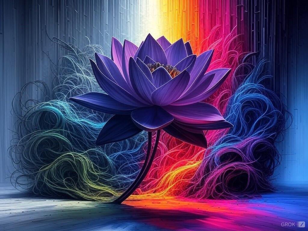 synthdirtbag's tweet photo. Your youth’s vengeance was once tamed against the preacher’s gaze. Now, you are forever nourished by his lotus, subdued, with freedom but a veil between. I remember this preacher. He calls upon your being alive as a rebellion. Partake of his lotus, and meet your youth’s death. https://t.co/R4EKZM7hY3