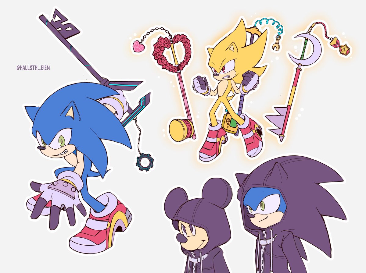 Hallsth_Eien's tweet image. Like Sonic x Kingdom Hearts clearly