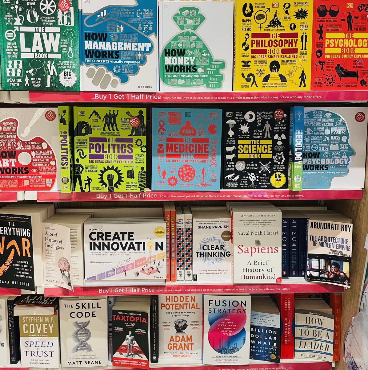 A few of the best business motivation books, found at Changi Airport. Which one would you pick up first? Or do you have a favorite business book you'd recommend?

#BestSellingBooks #BestBusinessMotivationBooks #ChangiAirport