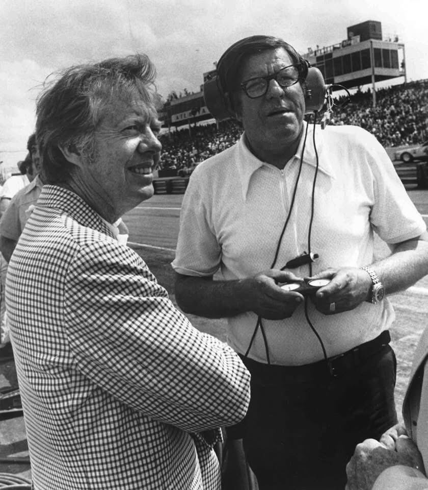 Jimmy Carter at the Atlanta International Speedway in 1976.

RIP Mr. President. 🇺🇸

#NASCAR