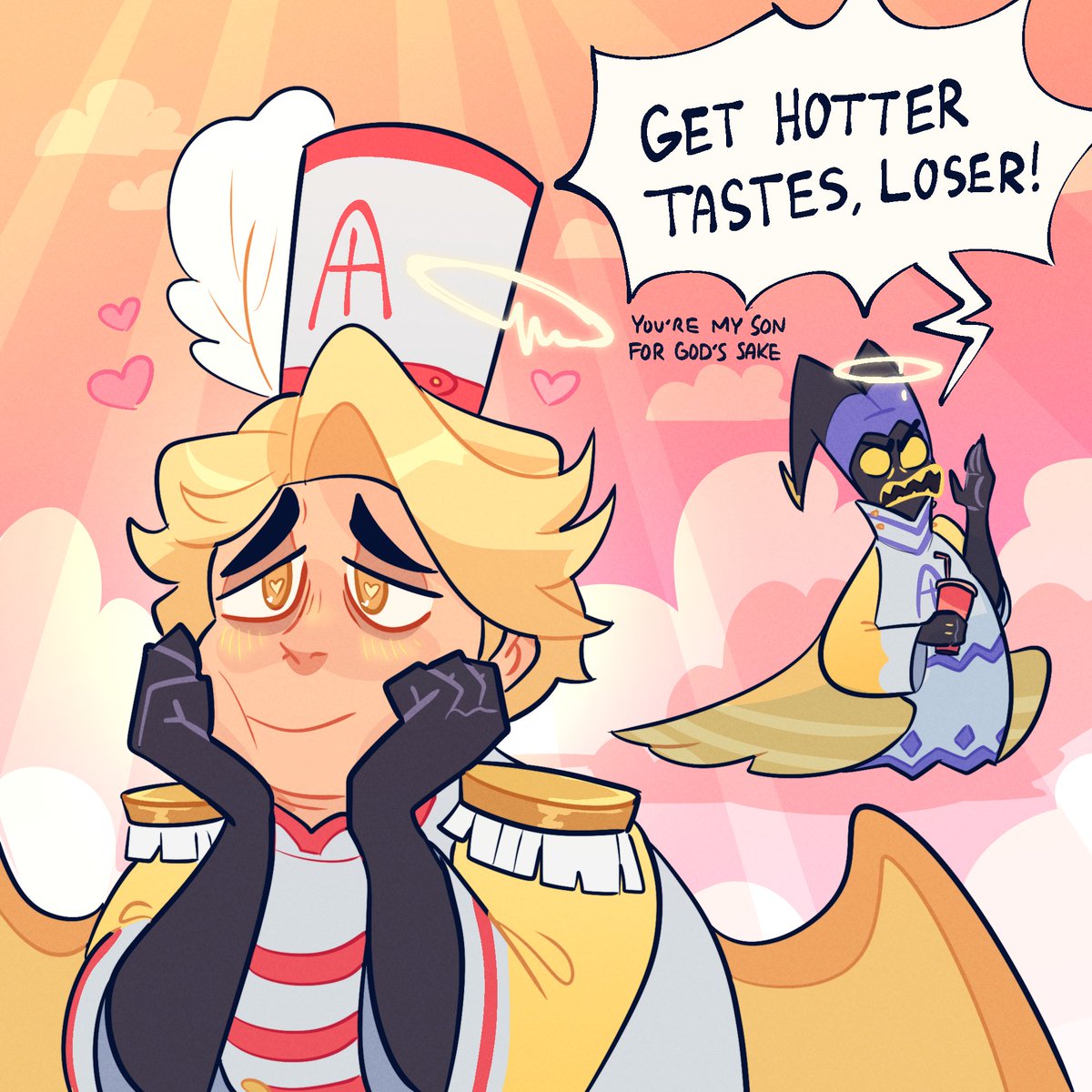 gatormurky's tweet photo. the man somehow has game
#HazbinHotelAbel #serapherd #holygates https://t.co/Cd5j96WXYE
