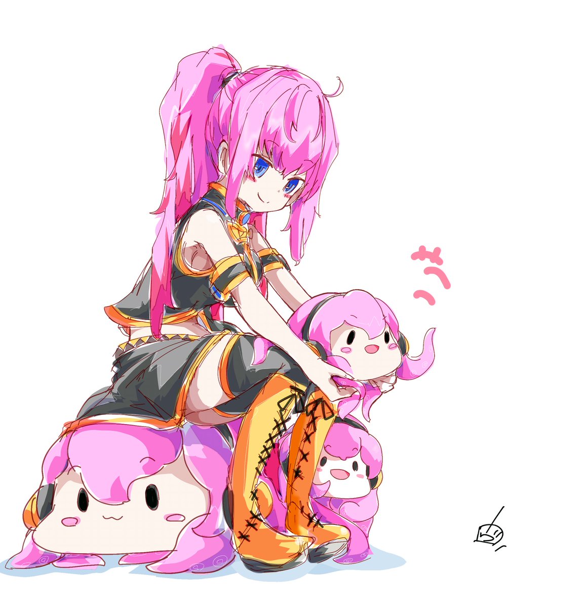 巡音ルカ ,たこルカ 「#2024年自分が選ぶ今年の4枚ルカさん 」|ヴォルさん.⚡️✌︎('ω'✌︎ )⚡︎のイラスト