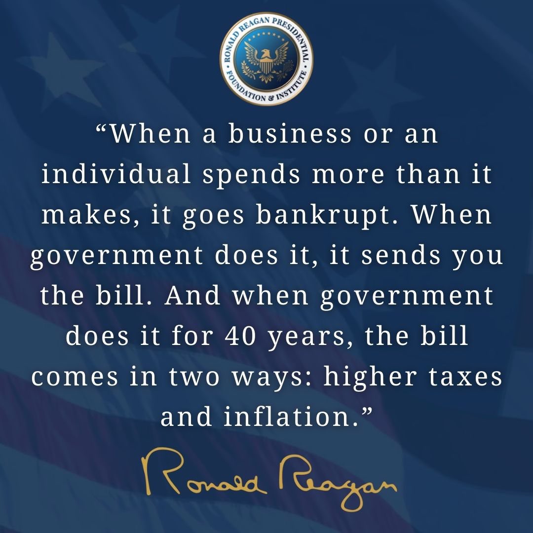 RonaldReagan's tweet image. We think @RonaldReagan said it best: