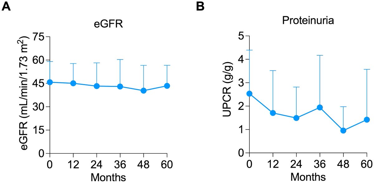 Orhan Efe (@orhanefe_) on Twitter photo 🚨Publication🚨
Tacro to belatacept conversion in proteinuric kidney transplant recipients
-pilot singlearm interven. trial in KTRs w high-grade proteinuria
-Bela conversion➡️stable eGFR & proteinuria over yrs!
doi.org/10.3389/fimmu.…
W <a href="/AlJurdi/">Ayman Al Jurdi, MD FASN</a>(cofirst),mentor💪<a href="/LVRiella/">Leonardo V. Riella</a>,team👇 🚨Publication🚨
Tacro to belatacept conversion in proteinuric kidney transplant recipients
-pilot singlearm interven. trial in KTRs w high-grade proteinuria
-Bela conversion➡️stable eGFR & proteinuria over yrs!
doi.org/10.3389/fimmu.…
W <a href="/AlJurdi/">Ayman Al Jurdi, MD FASN</a>(cofirst),mentor💪<a href="/LVRiella/">Leonardo V. Riella</a>,team👇