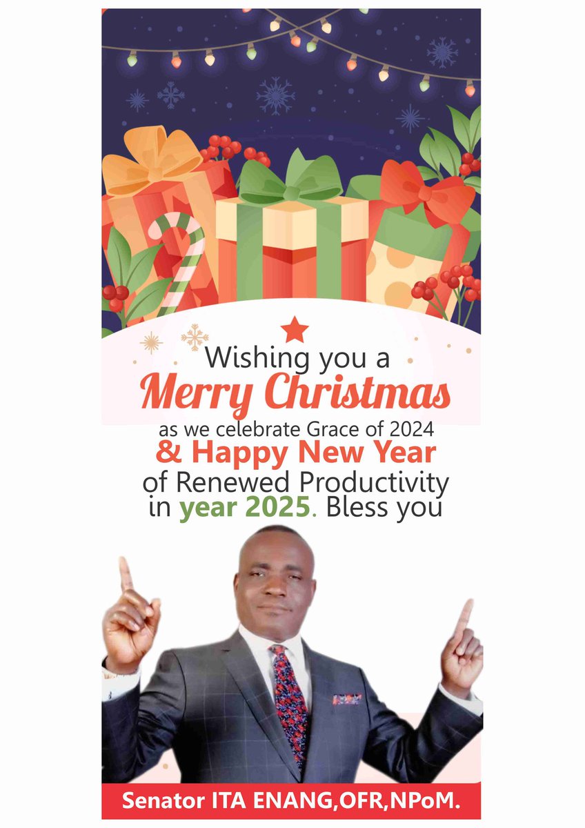 Sen. ITA ENANG, OFR tweet media