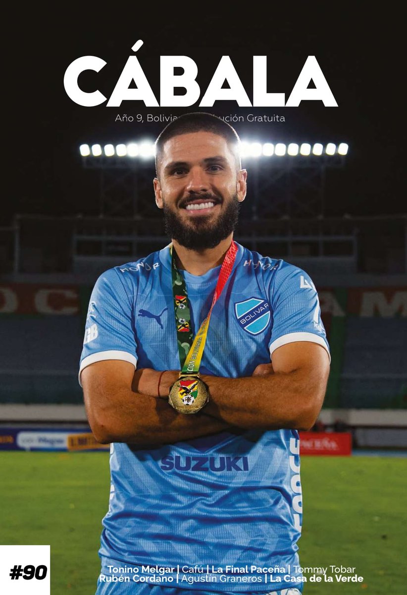 #CÁBALAes... cerrar el 2024 teniendo en la edición especial nro. 90 a una de las estrellas del Campeón nacional, Carlos ´Tonino´ Melgar que coronó una gran temporada siendo el goleador de Bolívar.

Lee la revista completa: revista-cabala.com/2024/12/29/90/