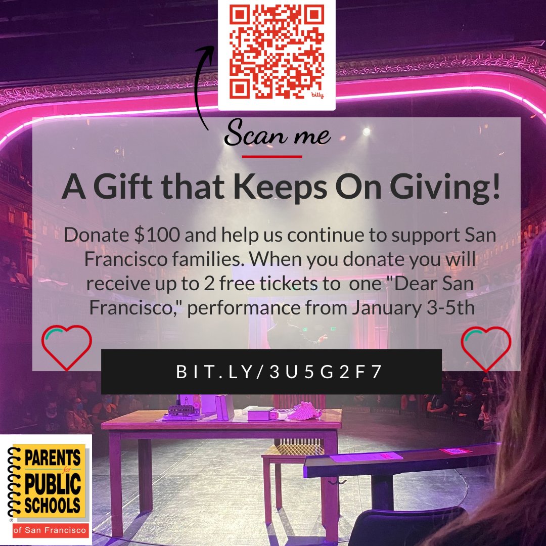 Parents for Public Schools (PPS)-San Francisco (@ppssf) on Twitter photo Unlock the Power of Generosity!
By giving your donation you have the opportunity to create a ripple effect of positive change for parents of public schools. And we will gift you 2 tix to "Dear San Francisco!" a thrilling acrobatic performance! <a href="/clubfugazisf/">Club Fugazi</a> Unlock the Power of Generosity!
By giving your donation you have the opportunity to create a ripple effect of positive change for parents of public schools. And we will gift you 2 tix to "Dear San Francisco!" a thrilling acrobatic performance! <a href="/clubfugazisf/">Club Fugazi</a>