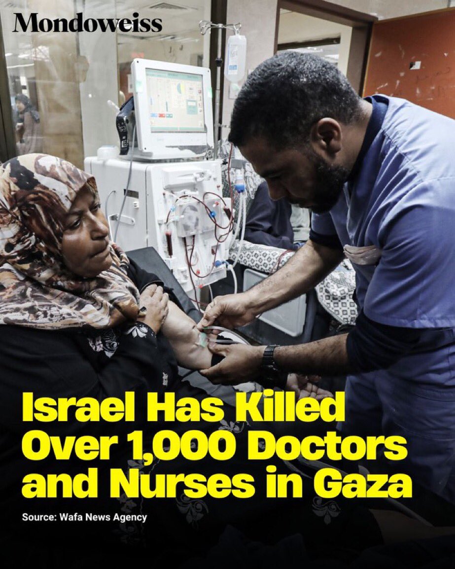 TanausuX's tweet image. Israeli forces have killed over a thousand health workers. Many were tortured/raped to death. This is not normal.
