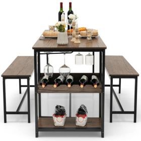 Decor_ByRene's tweet image. Modern Industrial 3-Piece Metal Wood Dining Set with 2 Benches and Wine Rack 

homedecoressentialsbyrene.com/products/view/… 

#BenchTable #Furniture #Home #Interior #Style #Design #MultiFunctional #SpaceSaving #Modern #Chic #Practical #CompactLiving #HomeDecor #RoomMakeover #SmartDesign