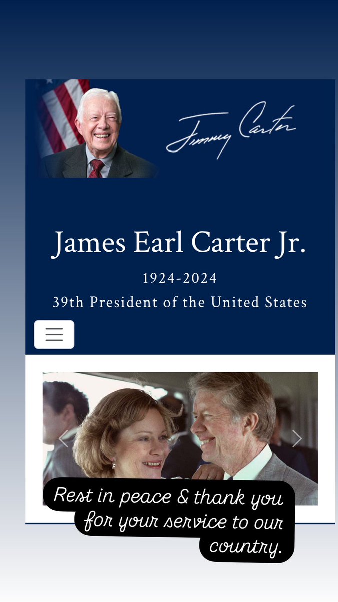 From peanut farmer to president who believed in #HumanRights for all &amp; #habitatforhumanity . Thank you for all that you did for so many. #RIP