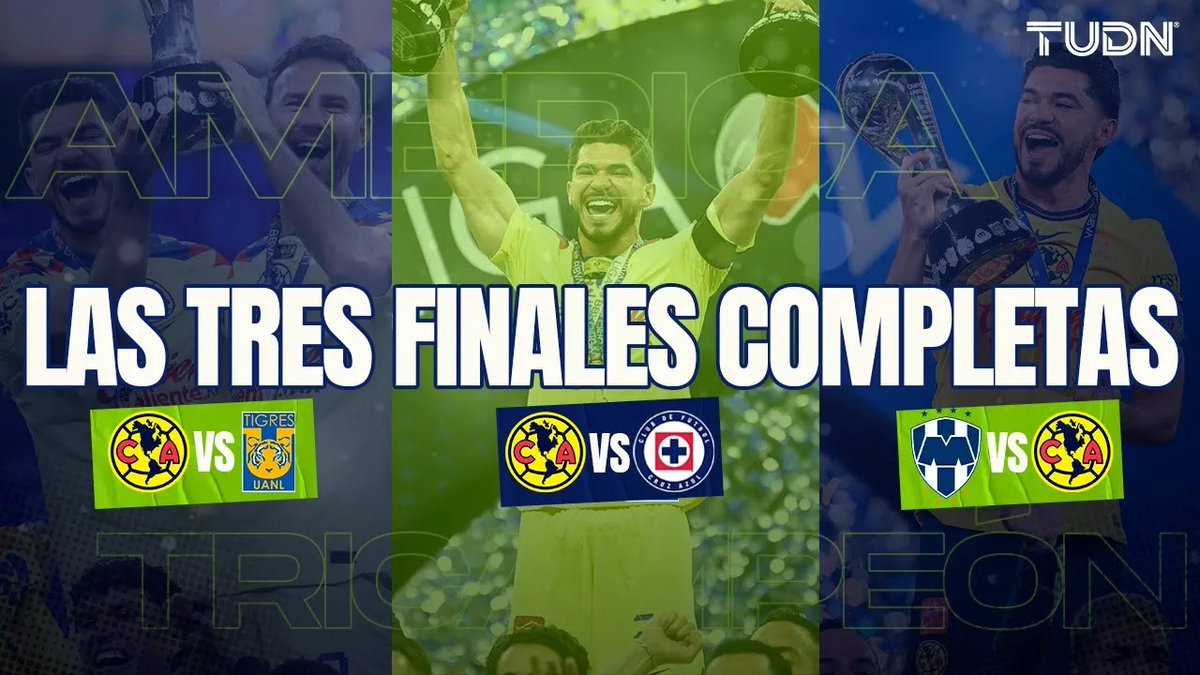 ¡ATENCIÓN AMES! Porque tú lo soñaste y acá lo hicimos realidad😱😏🏆 

TODAS ¡SÍ! T O D A S las Finales del Tricampeonato del <a href="/ClubAmerica/">Club América</a>🤩🤩🤩 

youtu.be/GikkeCWBpHE?si…