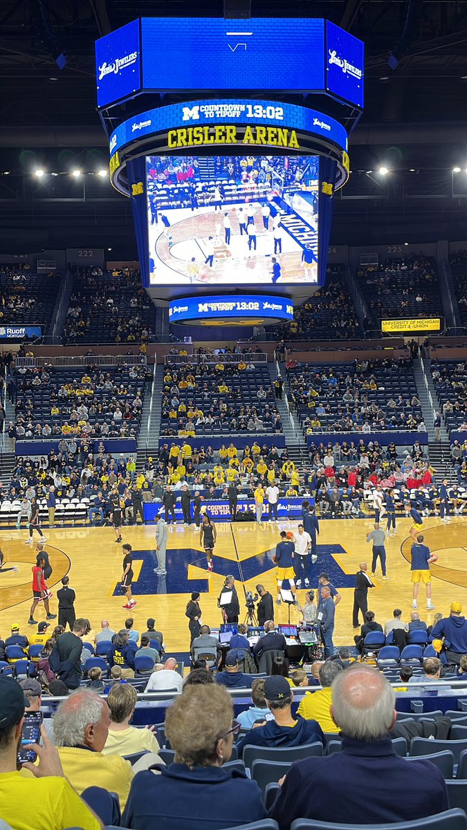 Katherine Holste (@kholstemd) on Twitter photo Incredible seats for the <a href="/UMich/">University of Michigan</a> Men’s basketball game against Western Kentucky #Goblue #ChrislerLive Incredible seats for the <a href="/UMich/">University of Michigan</a> Men’s basketball game against Western Kentucky #Goblue #ChrislerLive