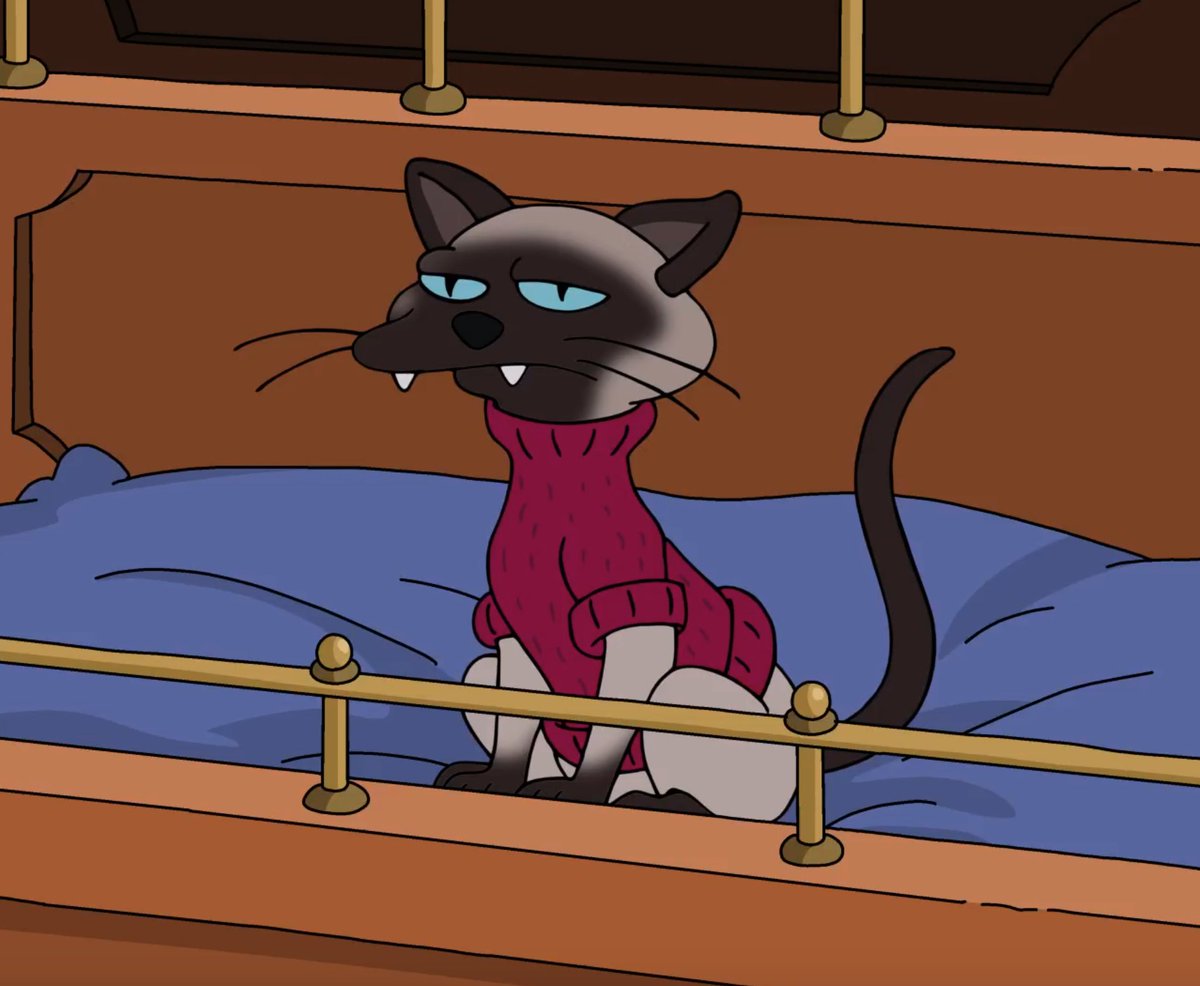 Rlazebnik's tweet image. Wine Court inspired by the crazy French trial in the terrific movie Anatomy of a Fall. That movie didn&apos;t have a bored-looking courtroom cat in a turtleneck, but should have @thesimpsons