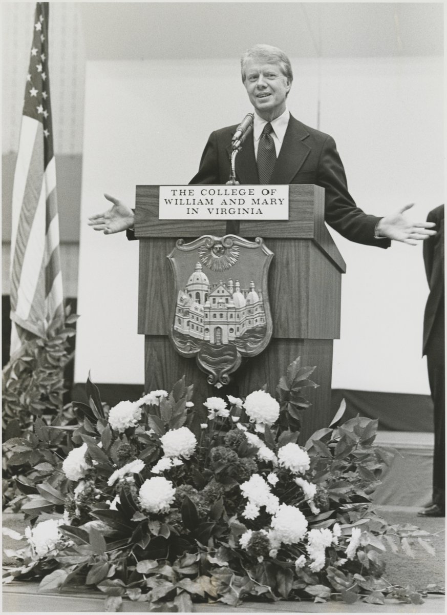 William & Mary News (@wmnews) on Twitter photo The university remembers Jimmy Carter, who visited <a href="/williamandmary/">William & Mary</a> in 1976 to debate Gerald R. Ford.
"It was the final opportunity for voters to see the two candidates face-to-face before Election Day, drawing more than 62 million viewers." - Professor John McGlennon. The university remembers Jimmy Carter, who visited <a href="/williamandmary/">William & Mary</a> in 1976 to debate Gerald R. Ford.
"It was the final opportunity for voters to see the two candidates face-to-face before Election Day, drawing more than 62 million viewers." - Professor John McGlennon.