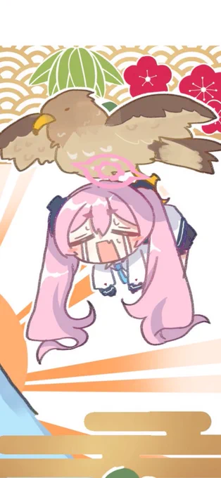 吊り下げアクキー作りたいなと思ったけど似たようなの既に描いてた(今年のお正月) 