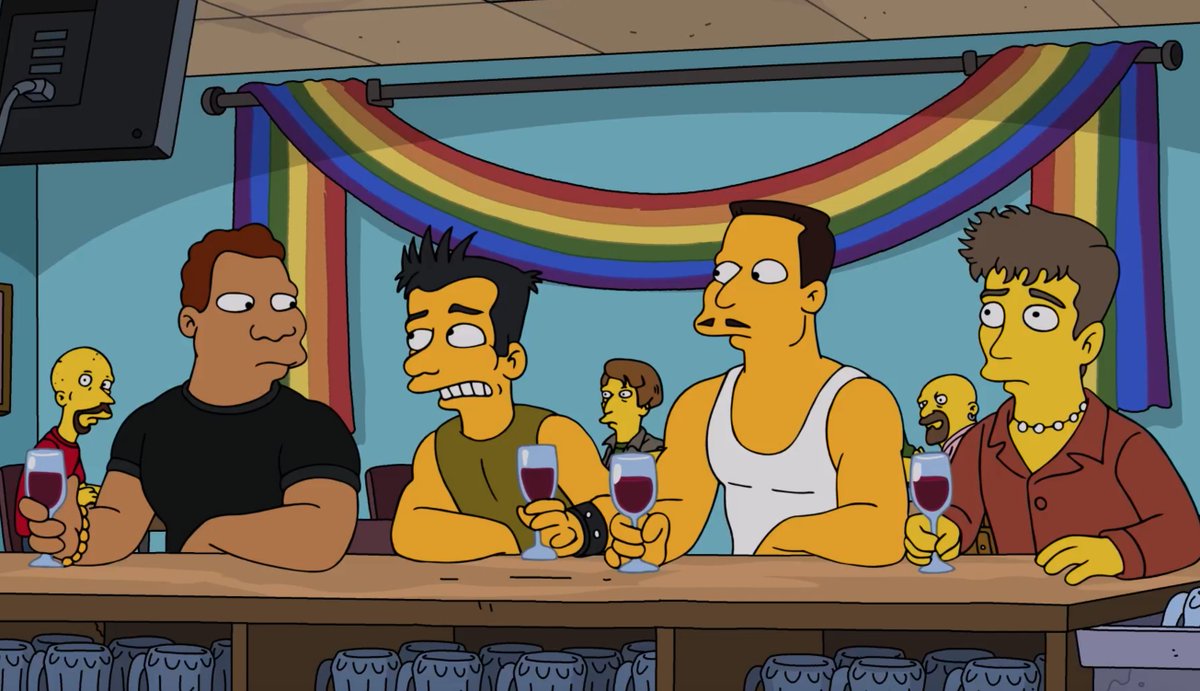 Rlazebnik's tweet image. The guy on the far right designed to look like @jlazebnik. The animation camera adds 10 pounds. @thesimpsons
