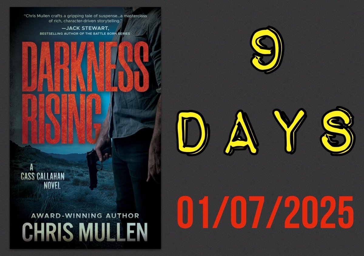 It’s getting darker by the day!

Darkness Rising 
a.co/d/7gz3yiN

#PreOrderNow #NewBookRelease #BookLaunch #MustRead #CrimeFiction #MysteryNovel #SuspenseThriller #MysteryBooks #SuspenseReads #AmReading #TBR #PreOrderToday #ComingSoon #BookReleaseDay #chrismullenwrites