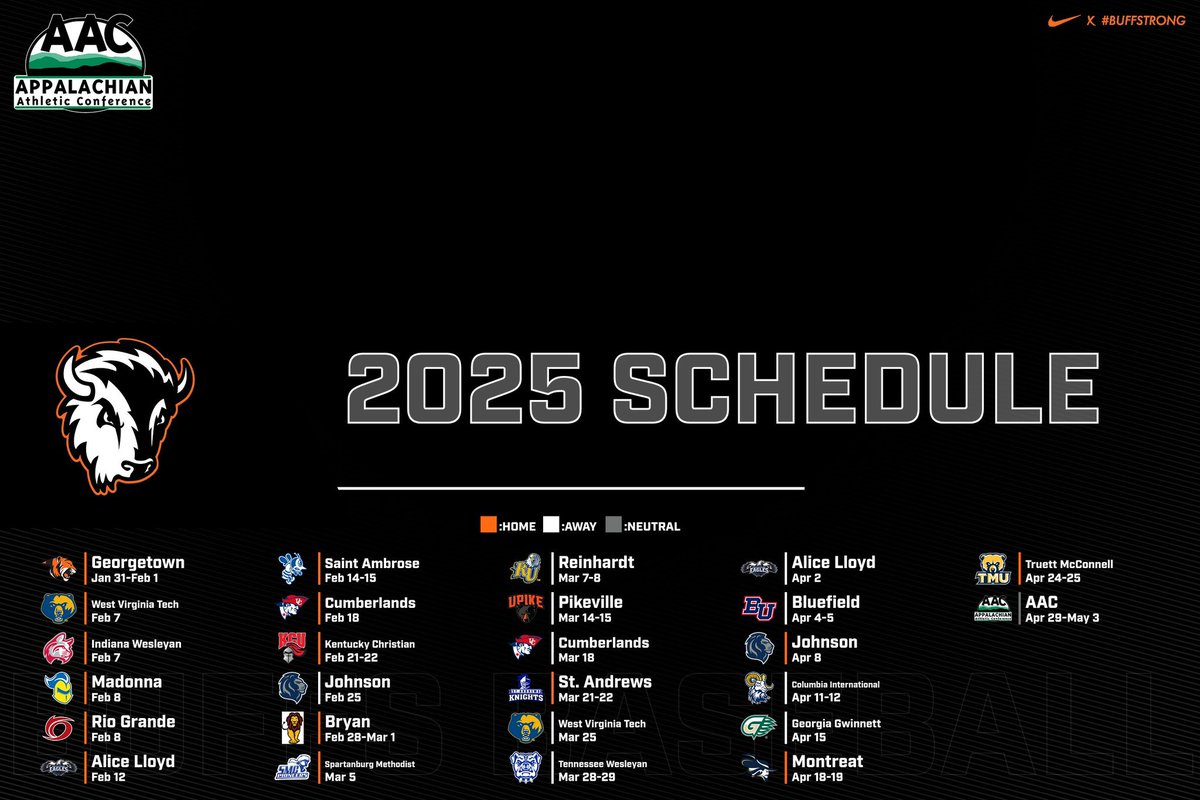 2025 Schedule‼️

#GoBuffs #ChargeTogether