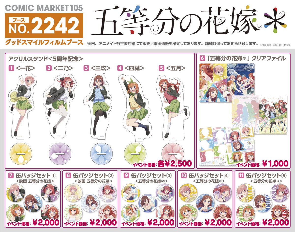 TVアニメ『五等分の花嫁』公式 on X: 