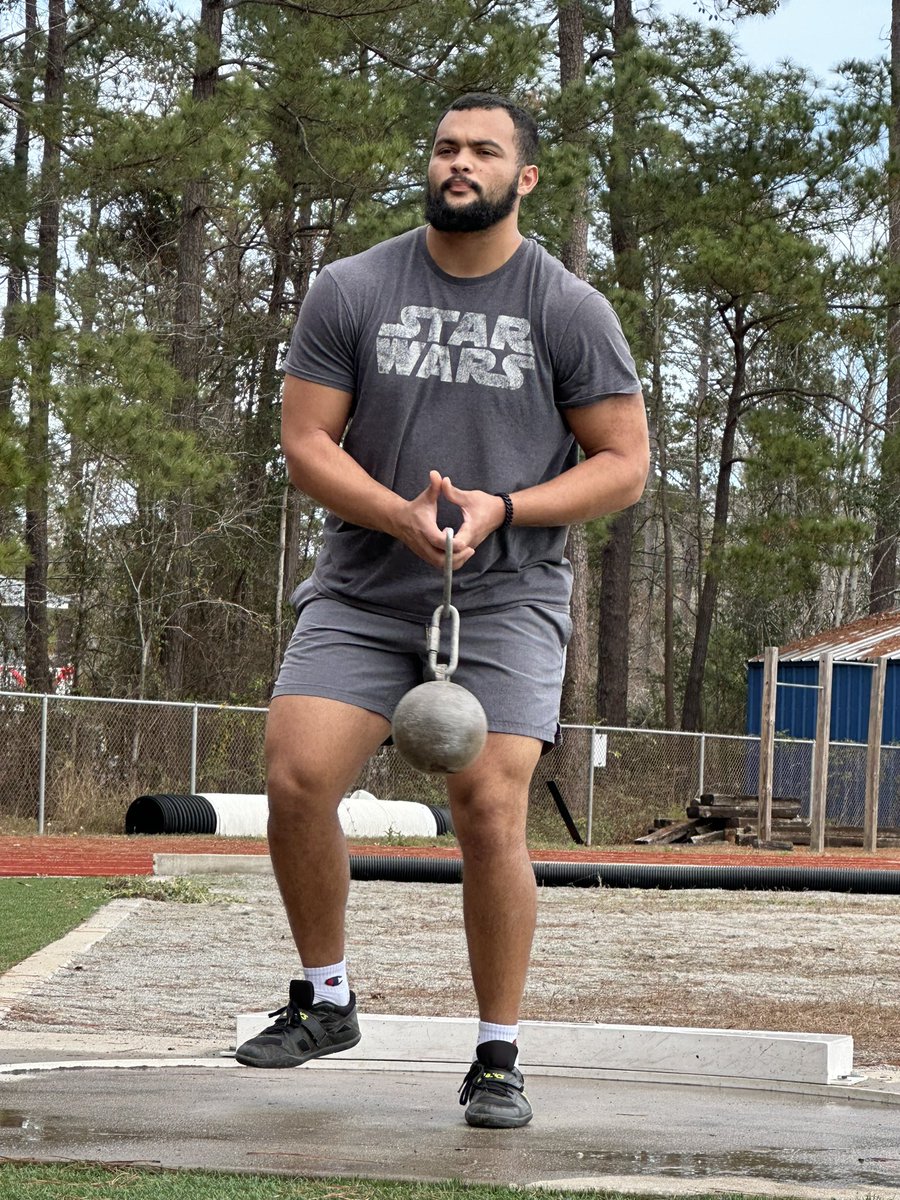 Holiday break at home was productive. New year, new goals set- let’s throw!  #uscupstate #indoortrackseason #weightedthrow