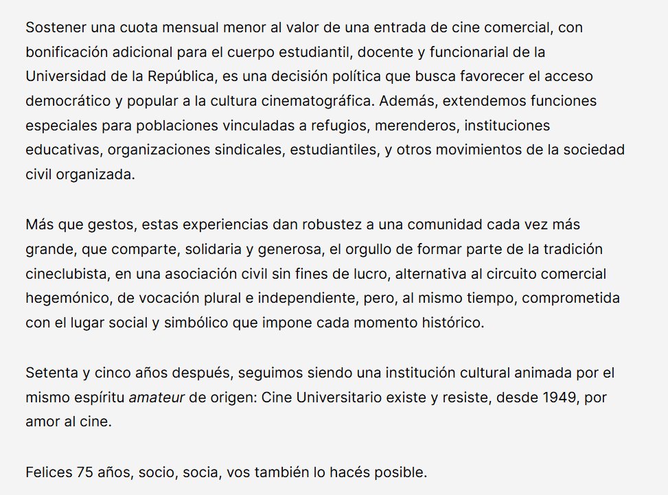 Cine Universitario del Uruguay tweet media