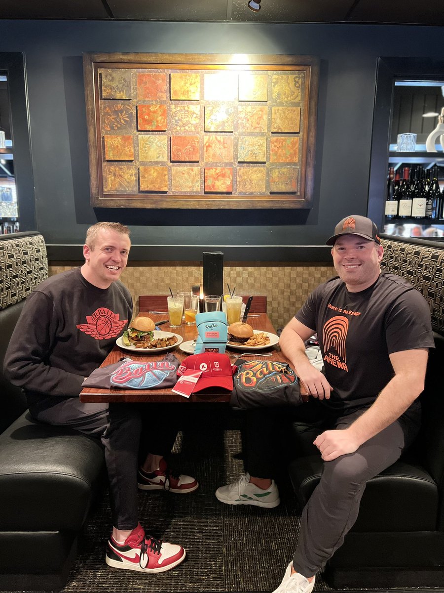 Balln Coach ๐บ ๐ (@theballnchikn) on Twitter photo Great to break bread with <a href="/TheDazzleNovak/">โฟrandon</a>!
Was able to hook him up with some <a href="/BallnToken3/">Balln Token Official ๐๐บ</a> merch and share a delicious meal at <a href="/OswegoGrillLO/">Oswego Grill</a>!
If you donโt know Brandon, heโs bullish on <a href="/TheArenaApp/">The Arena โ๏ธ</a>, <a href="/jasonmdesimone/">Jason Desimone โ๏ธ</a>, Wide
Heads and $Balln!
Appreciate the opportunity to Great to break bread with <a href="/TheDazzleNovak/">โฟrandon</a>!
Was able to hook him up with some <a href="/BallnToken3/">Balln Token Official ๐๐บ</a> merch and share a delicious meal at <a href="/OswegoGrillLO/">Oswego Grill</a>!
If you donโt know Brandon, heโs bullish on <a href="/TheArenaApp/">The Arena โ๏ธ</a>, <a href="/jasonmdesimone/">Jason Desimone โ๏ธ</a>, Wide
Heads and $Balln!
Appreciate the opportunity to