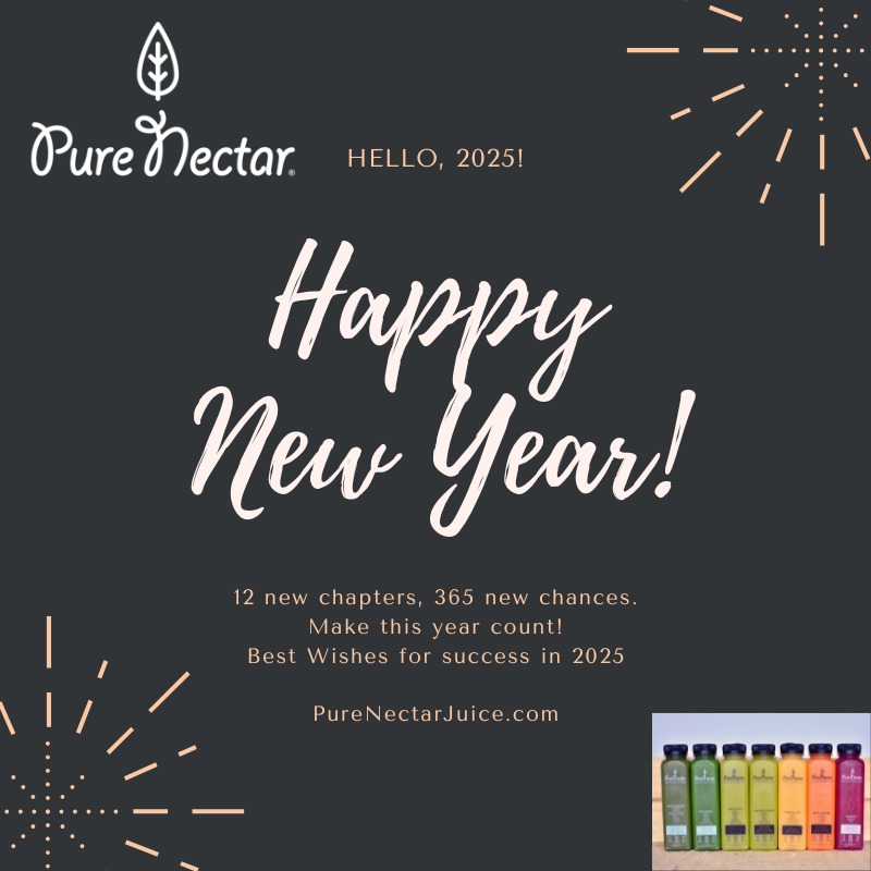 PureNectarJuice's tweet photo. Welcome 2025, Best Wished for success and great health. https://t.co/bpb2uOXEQ1